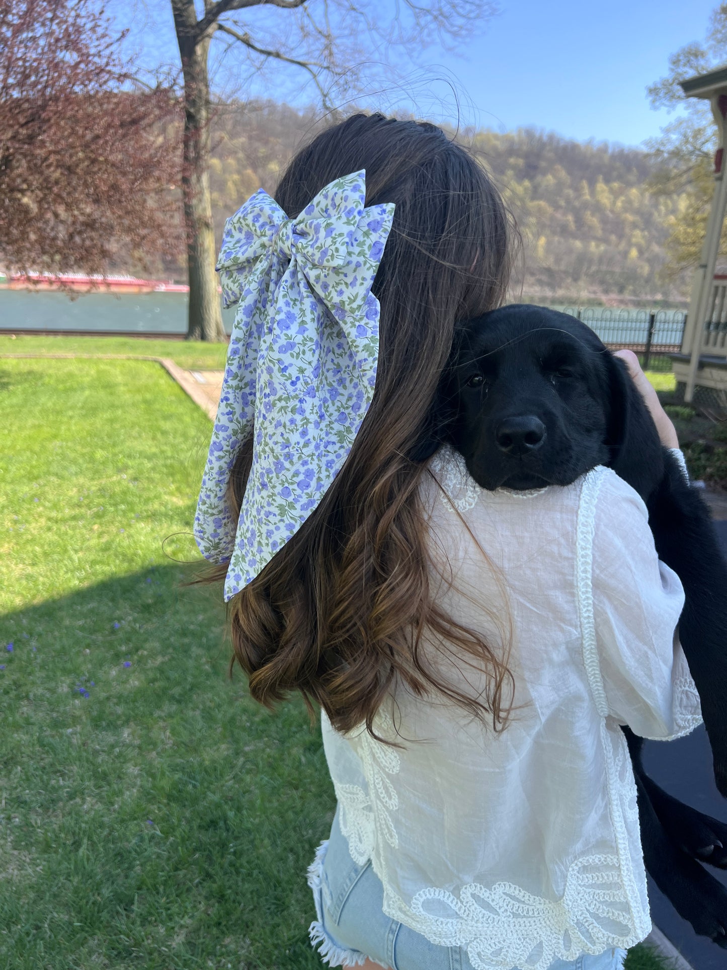 Lilac Bloom Bow
