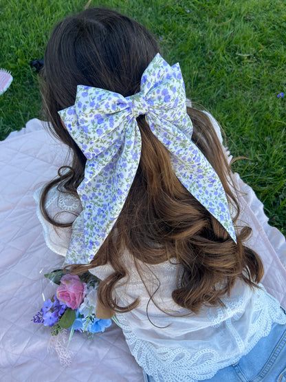 Lilac Bloom Bow