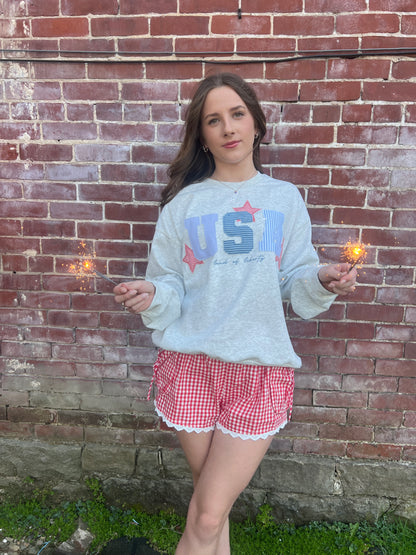 Freedom Patch Crew Neck