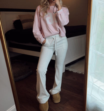Oatmeal Flare Pants