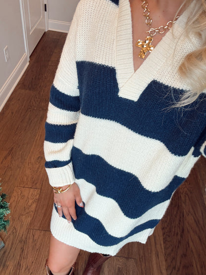 Striped Sweater Dress