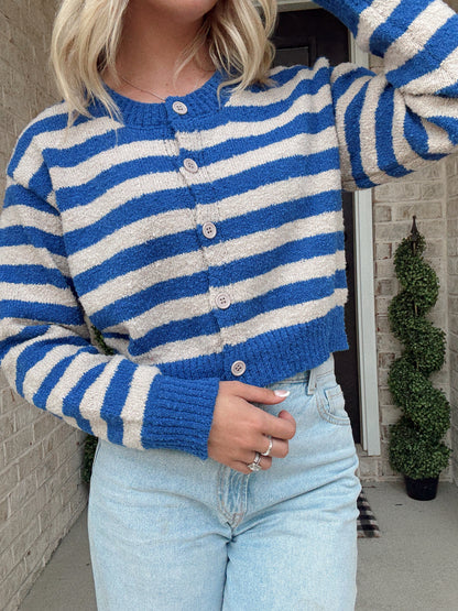Berry Cream Cropped Sweater