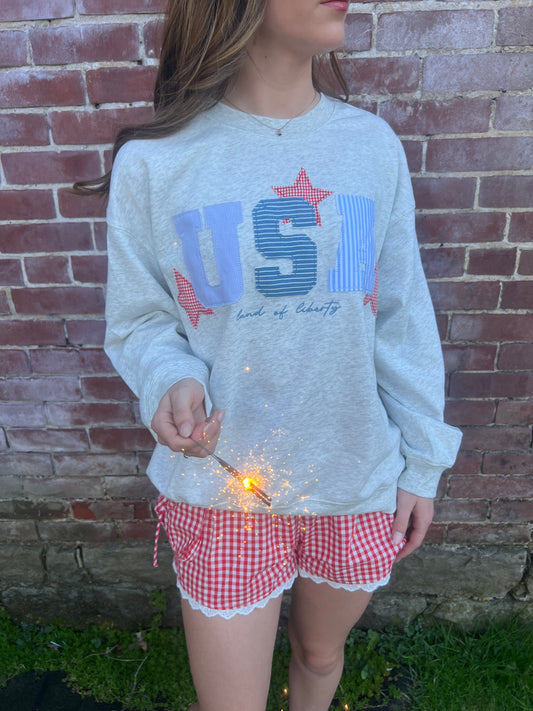 Freedom Patch Crew Neck