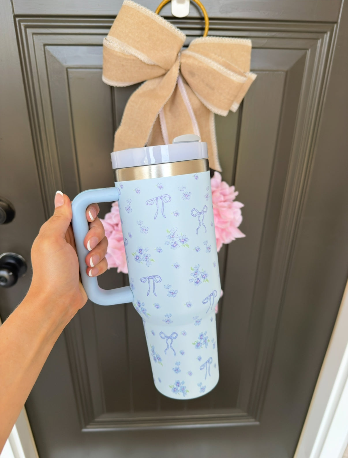 Blue Bow Cup