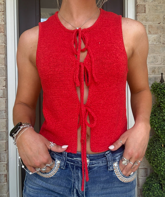 Cherry Tie Top🍒